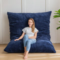 MAXYOYO 3 in 1 Bean Bag Chair Giant Bean Bag Sofa Bed Floor Mattress with High-Density Foam Filling Bean Bag Chair for Livingroom Bedroom